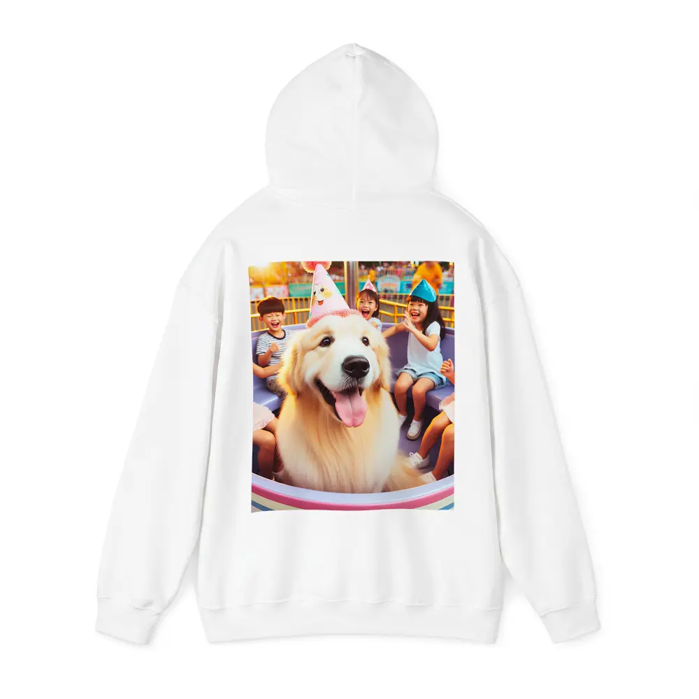 Golden Retriever Party Hat Amusement Park Ride – Hoodies