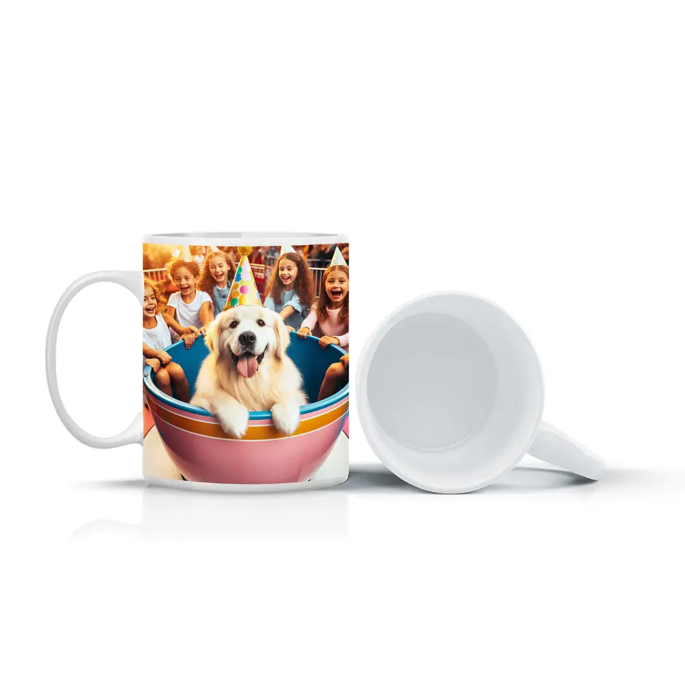 Golden Retriever Party Hat Teacup Ride Kids – Mugs