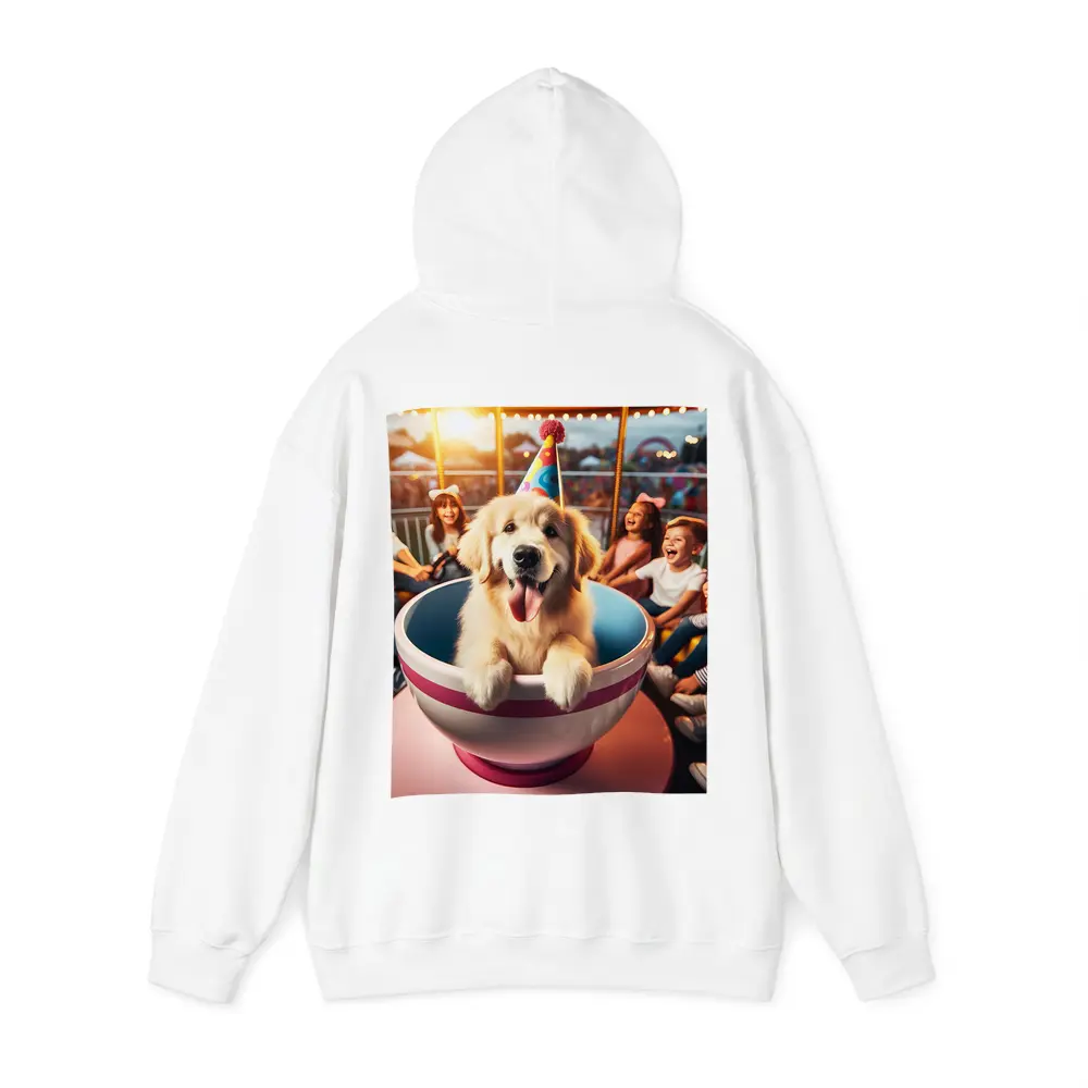 Golden Retriever Party Hat Teacup Ride Kids – Hoodies