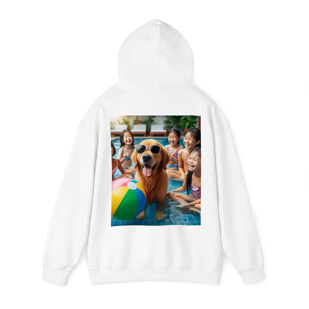 Golden Retriever Sunglasses Kids Pool Party – Hoodies