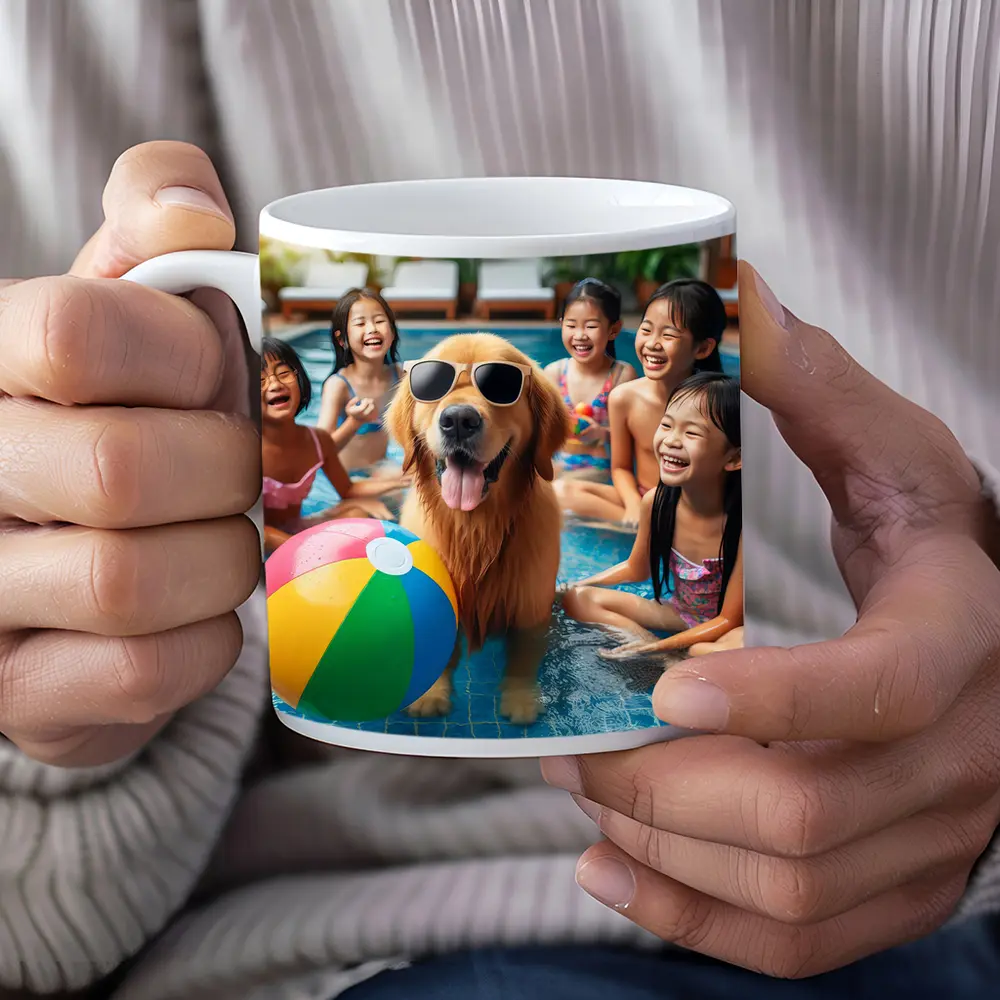 Golden Retriever Sunglasses Kids Pool Party – Mugs