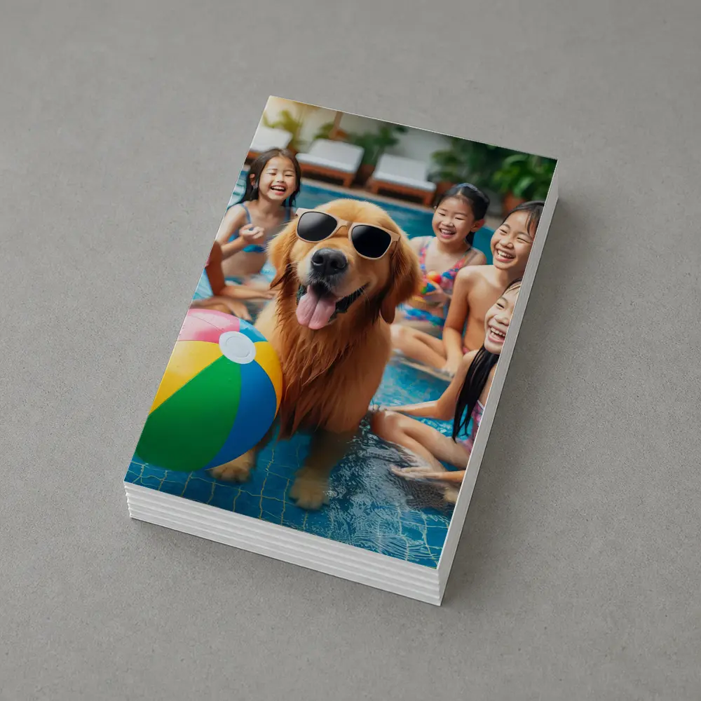 Golden Retriever Sunglasses Kids Pool Party – Postcards