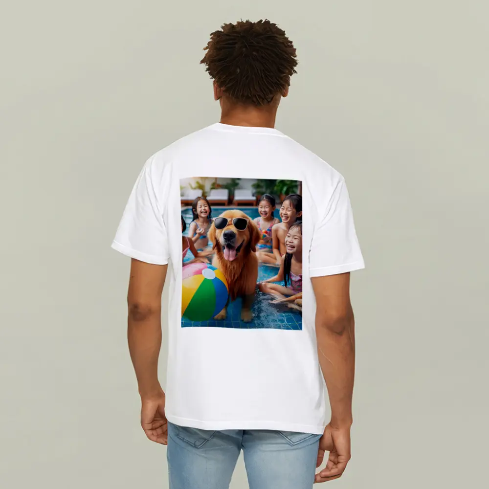 Golden Retriever Sunglasses Kids Pool Party – T-Shirts