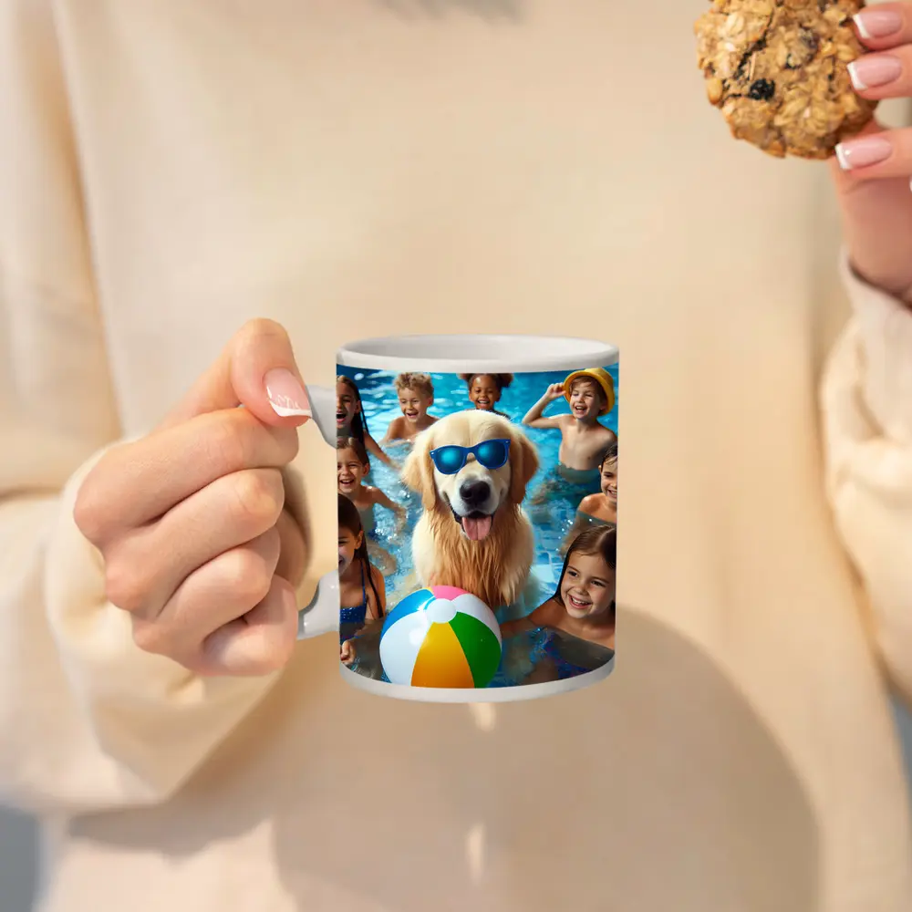 Golden Retriever Sunglasses Kids Pool Party – Mugs