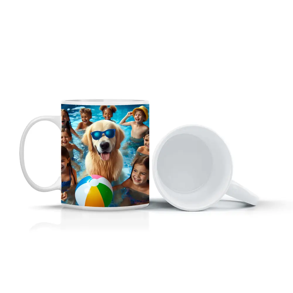 Golden Retriever Sunglasses Kids Pool Party – Mugs