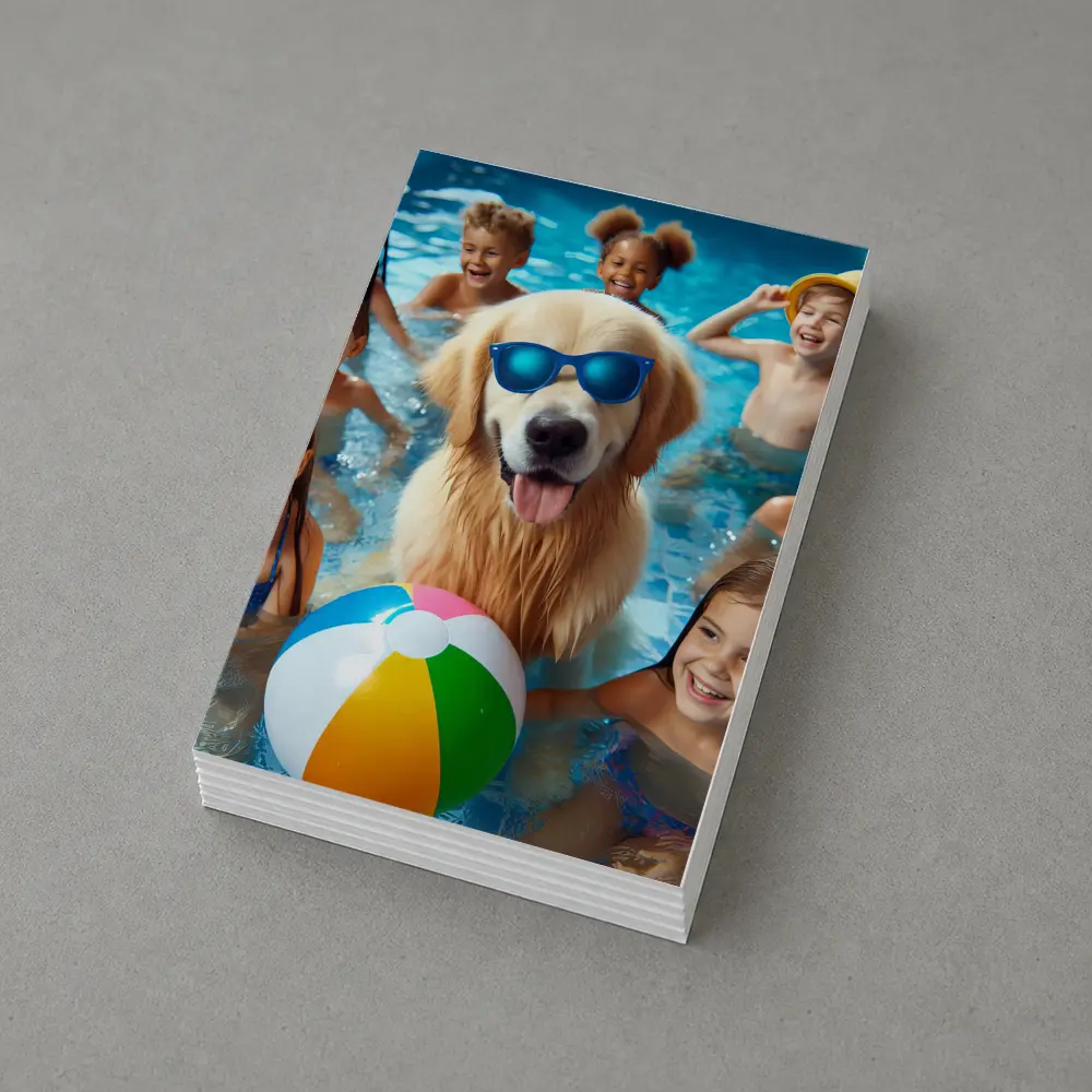 Golden Retriever Sunglasses Kids Pool Party – Postcards