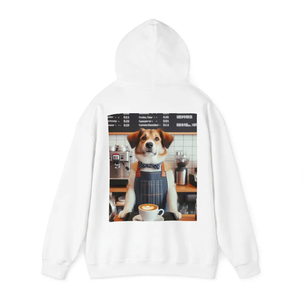 Dog Barista Serving Coffee In Cafe – Hoodies