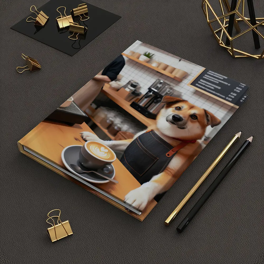 Shiba Inu Barista Dog Coffee Shop – Notebooks