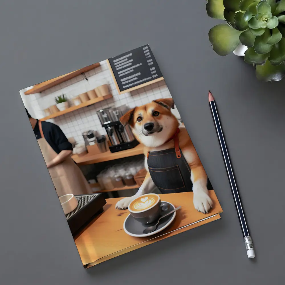 Shiba Inu Barista Dog Coffee Shop – Notebooks