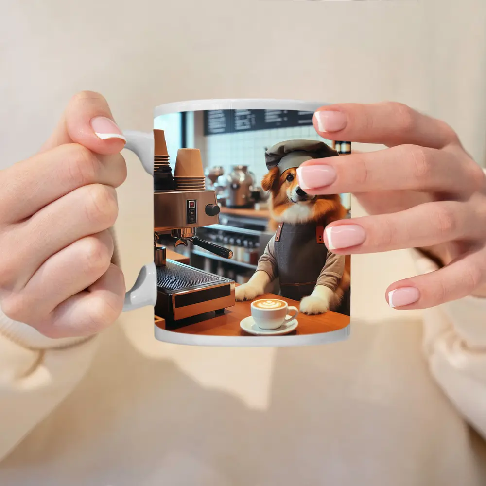 Corgi Barista Dog Working Coffee Shop – Mugs