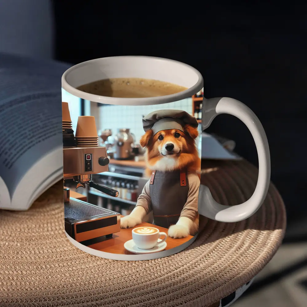 Corgi Barista Dog Working Coffee Shop – Mugs