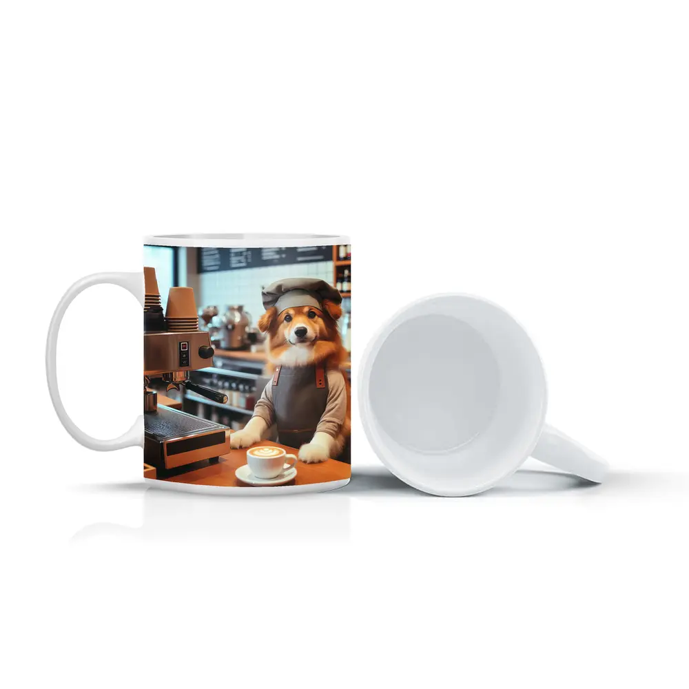 Corgi Barista Dog Working Coffee Shop – Mugs