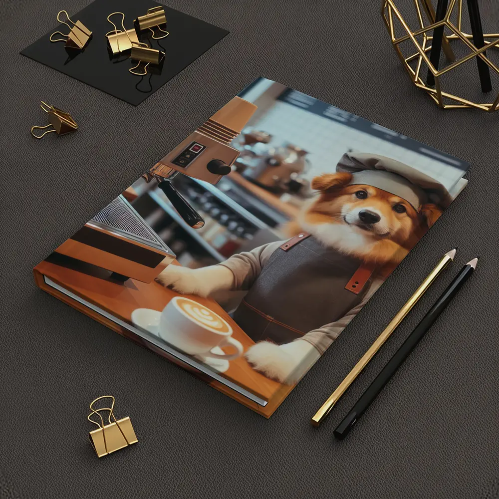 Corgi Barista Dog Working Coffee Shop – Notebooks