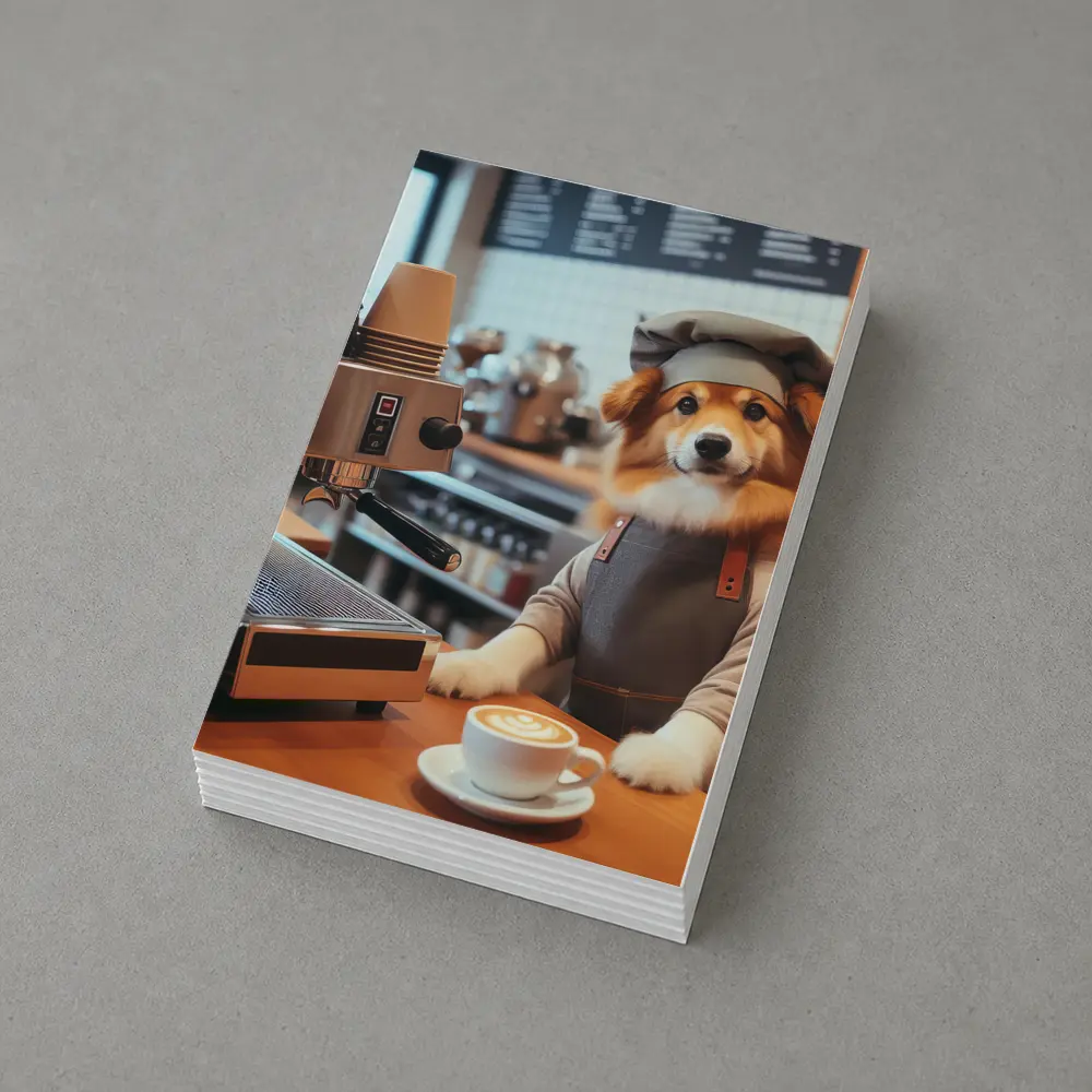Corgi Barista Dog Working Coffee Shop – Postcards
