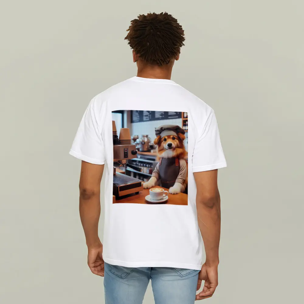 Corgi Barista Dog Working Coffee Shop – T-Shirts