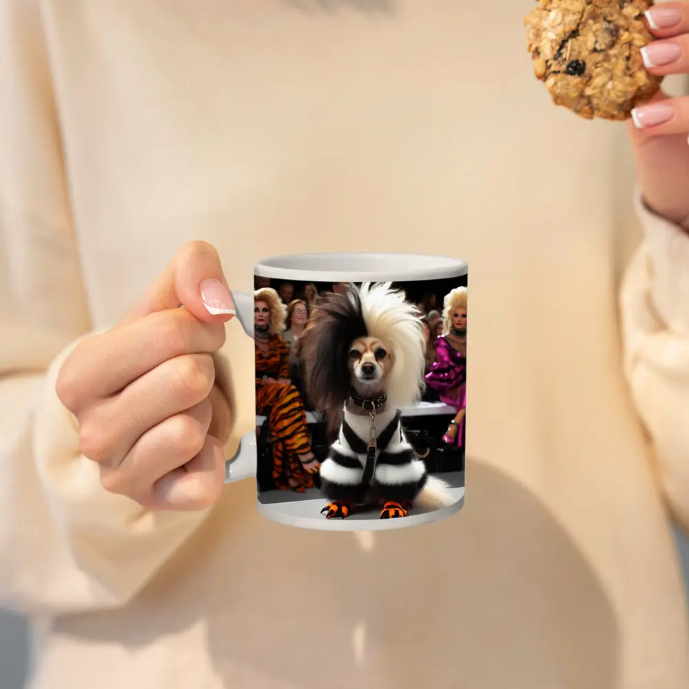 Fancy Dog Fashion Show Glamorous Audience – Mugs