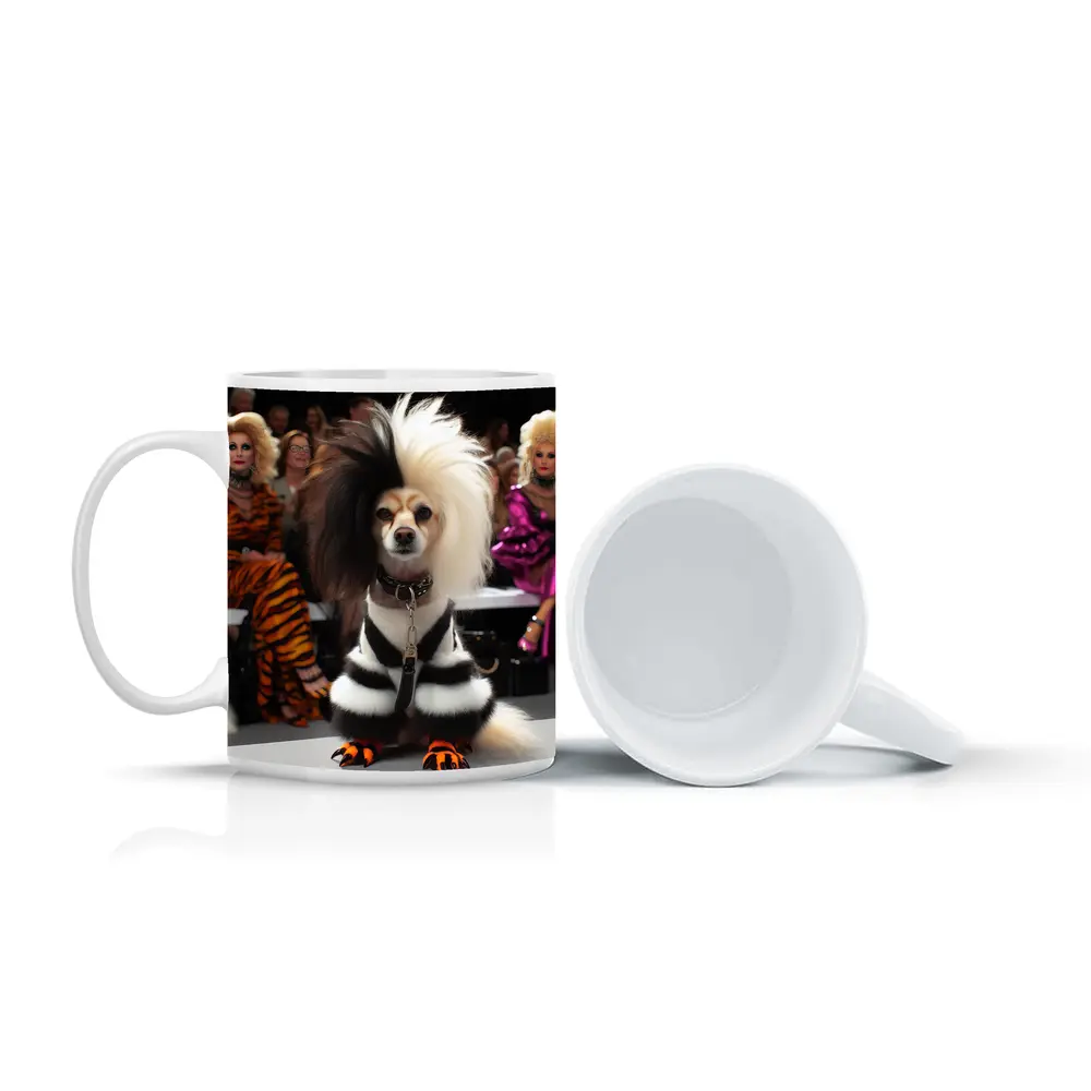 Fancy Dog Fashion Show Glamorous Audience – Mugs