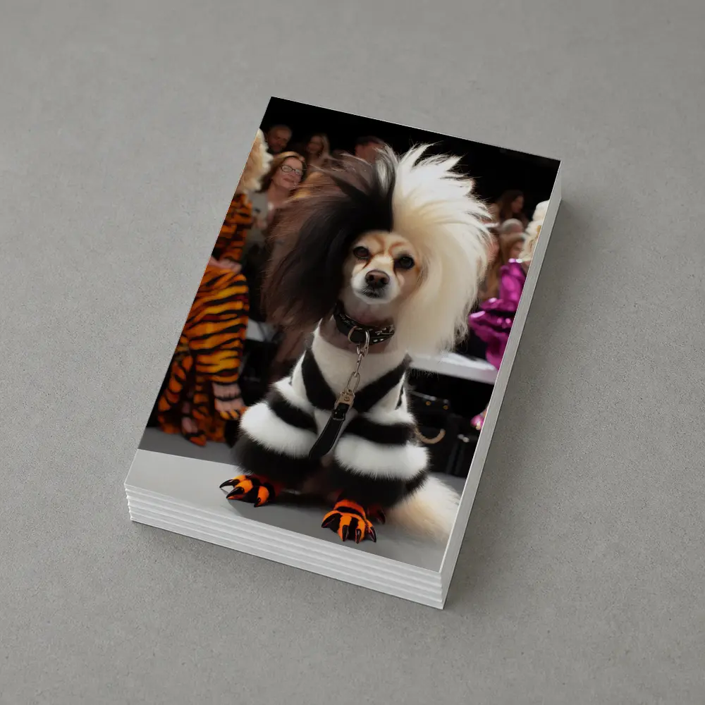 Fancy Dog Fashion Show Glamorous Audience – Postcards