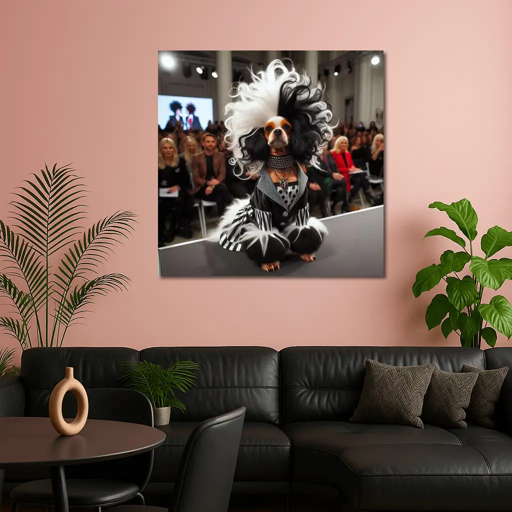 Cavalier King Charles Spaniel Fashion Show Runway – Wall Art