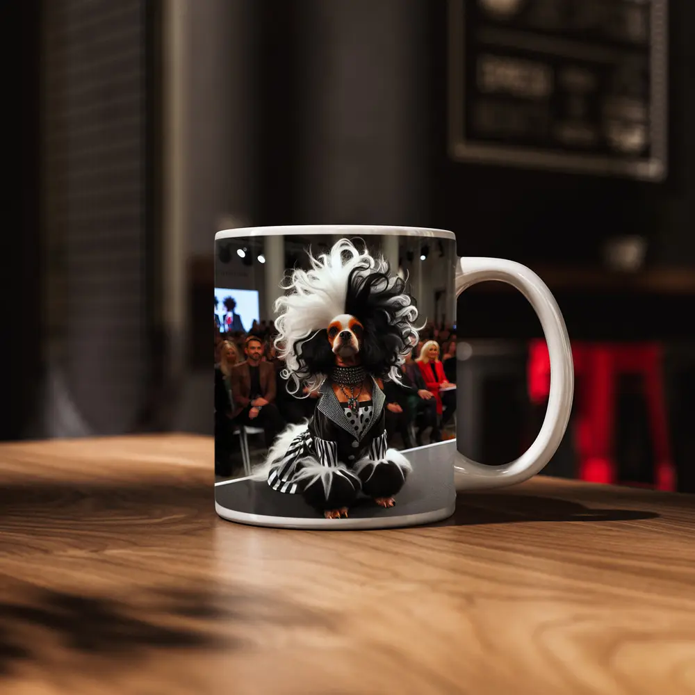 Cavalier King Charles Spaniel Fashion Show Runway – Mugs