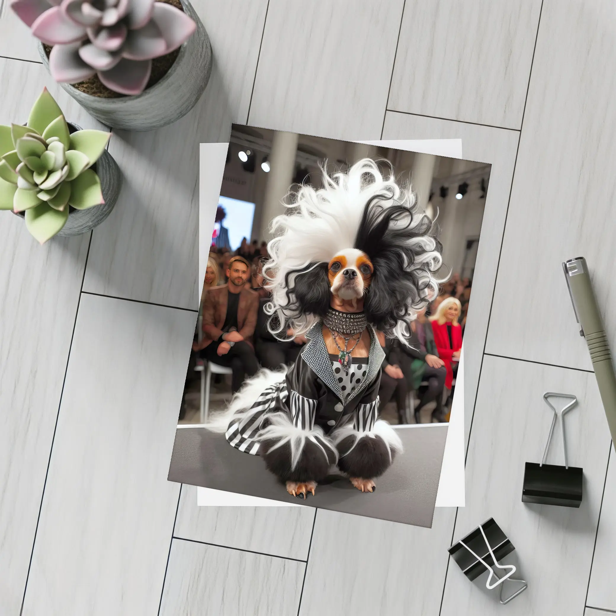 Cavalier King Charles Spaniel Fashion Show Runway – Postcards