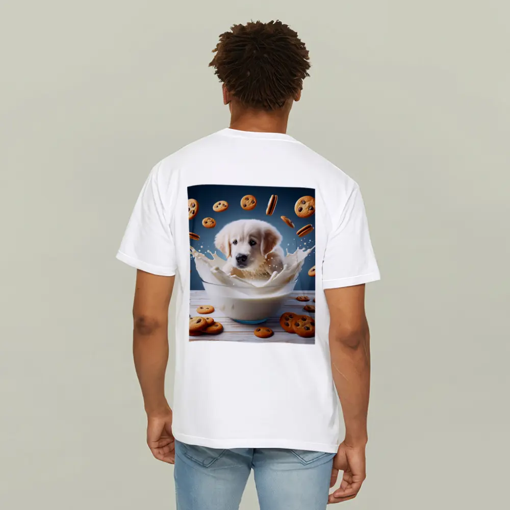 Golden Retriever Puppy Milk Bowl Cookies – T-Shirts