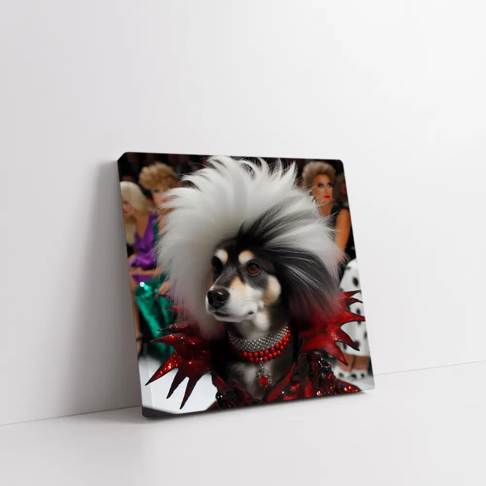 Glamorous Dog Fashion Show Runway Scene – Wall Art