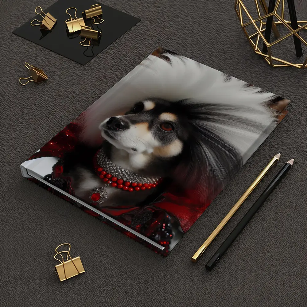 Glamorous Dog Fashion Show Runway Scene – Notebooks