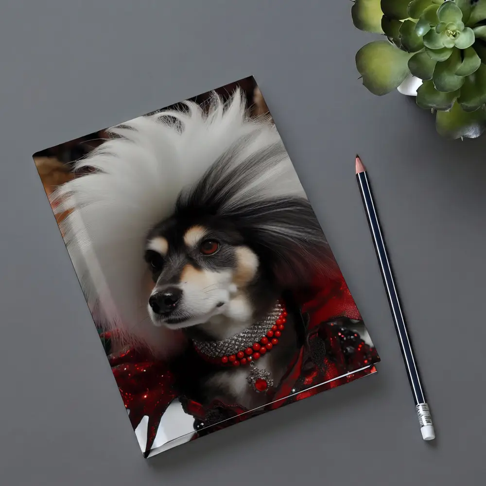 Glamorous Dog Fashion Show Runway Scene – Notebooks