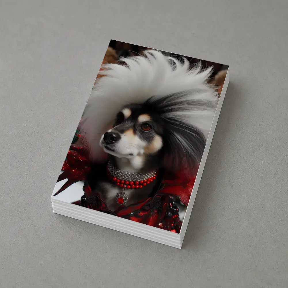 Glamorous Dog Fashion Show Runway Scene – Postcards