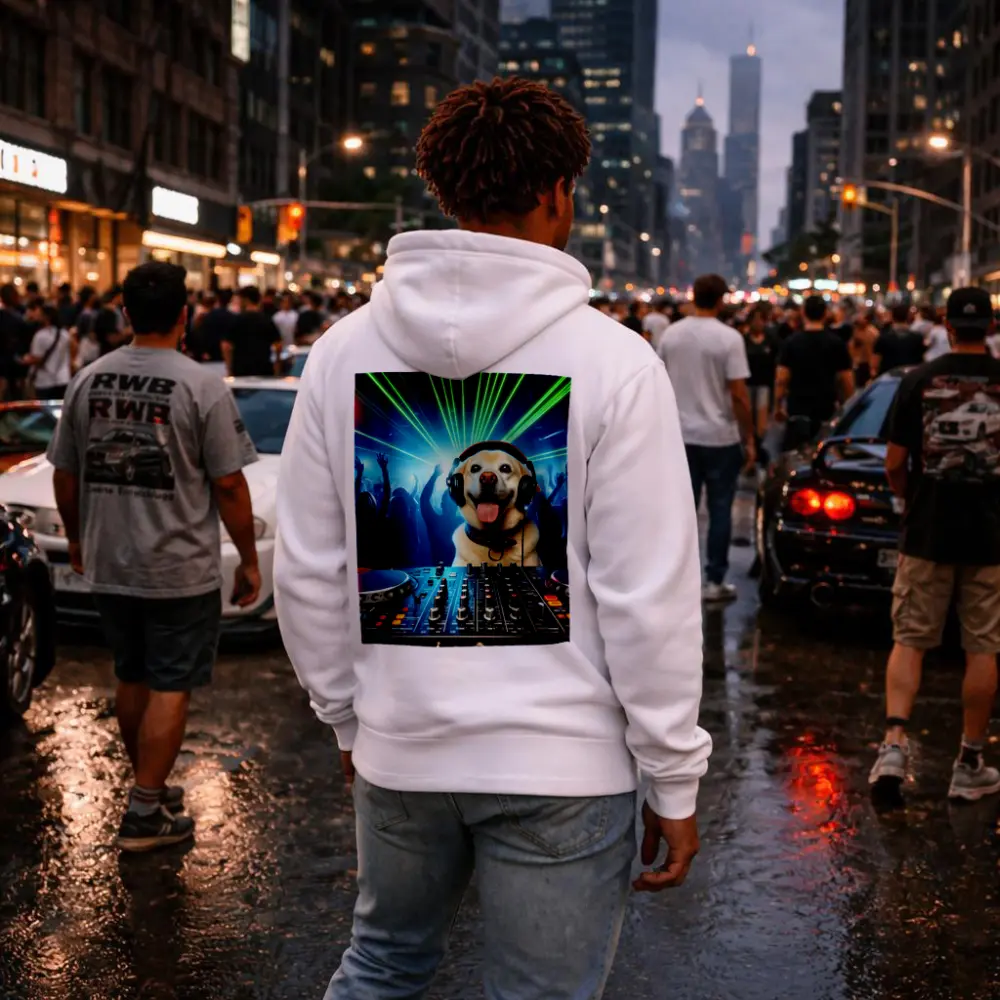 Labrador DJ Dog Party Club Neon – Hoodies