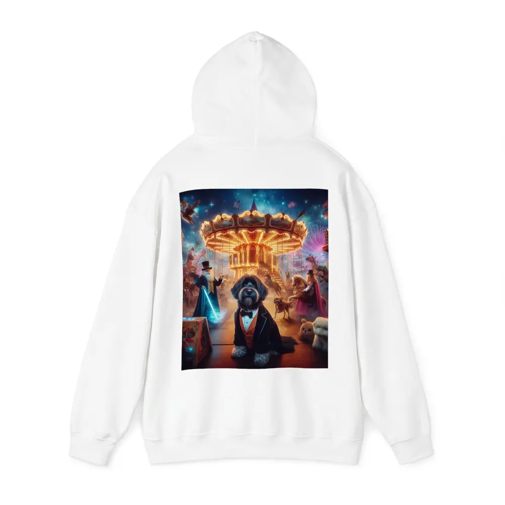 Doodle Dog Tuxedo Magical Carnival Night – Hoodies