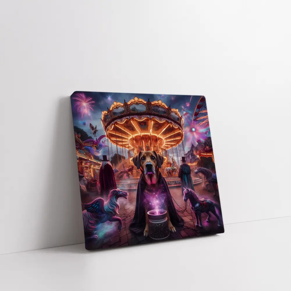 Magical Dog Wizard Carnival Fantasy Night – Wall Art
