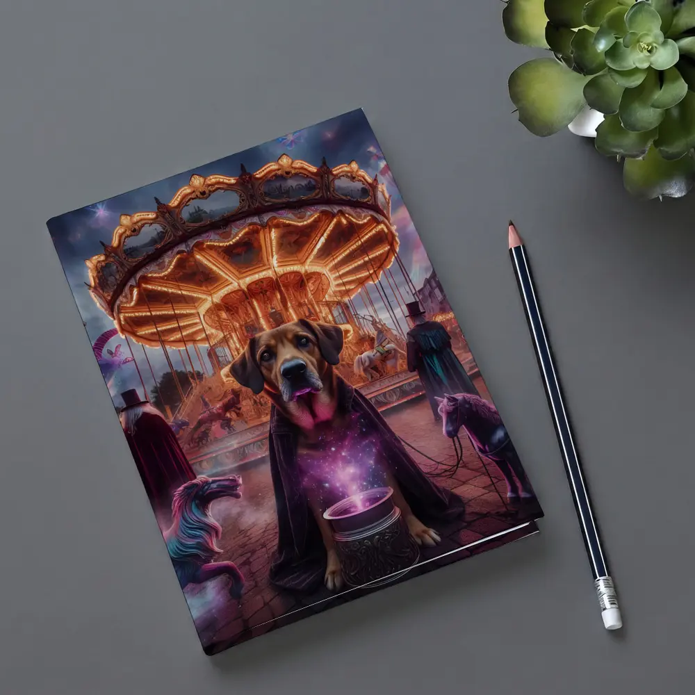 Magical Dog Wizard Carnival Fantasy Night – Notebooks