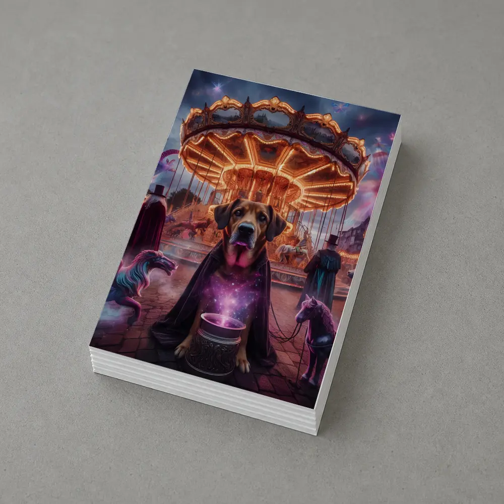 Magical Dog Wizard Carnival Fantasy Night – Postcards