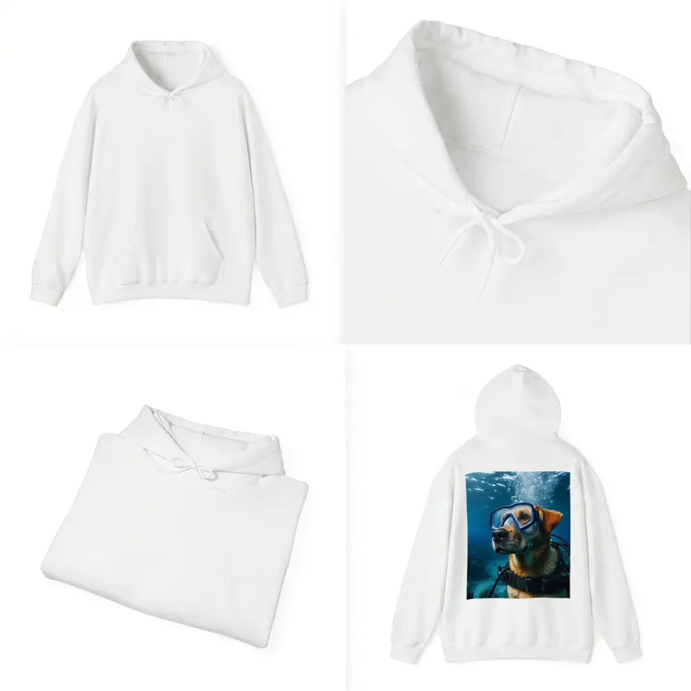 Dog Scuba Diving Underwater Ocean Adventure – Hoodies