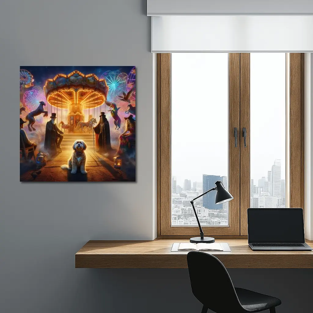 Havanese Dog Magical Carnival Fantasy Night – Wall Art