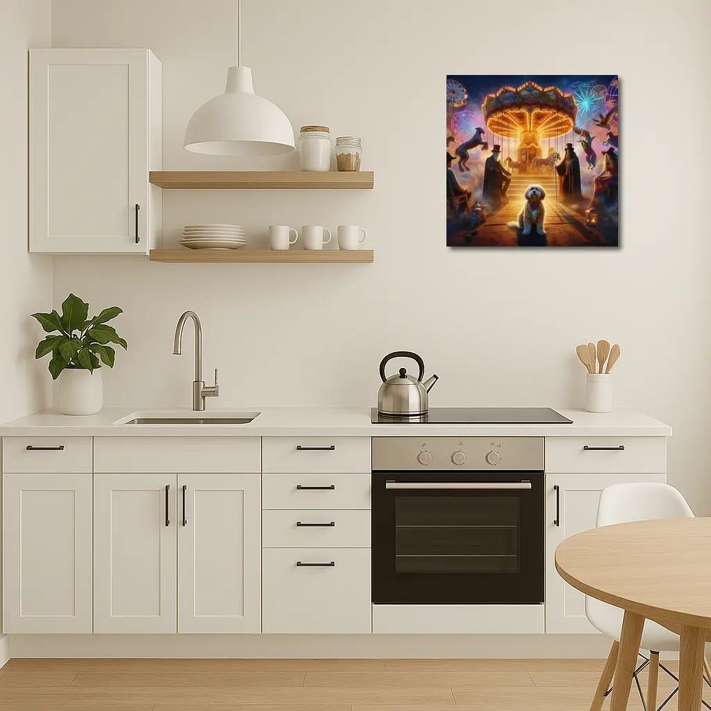 Havanese Dog Magical Carnival Fantasy Night – Wall Art