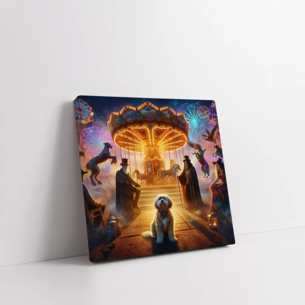 Havanese Dog Magical Carnival Fantasy Night – Wall Art