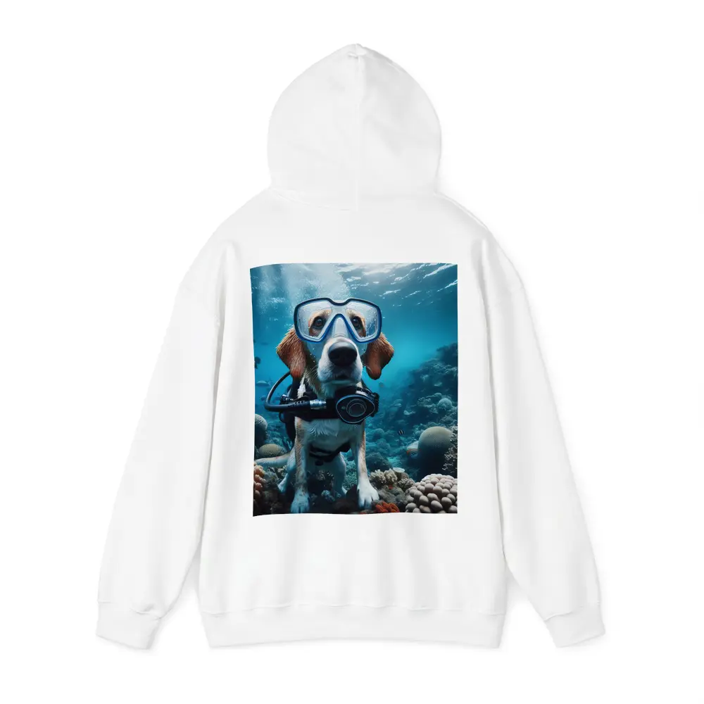 Beagle Dog Scuba Diving Underwater Coral Reef – Hoodies