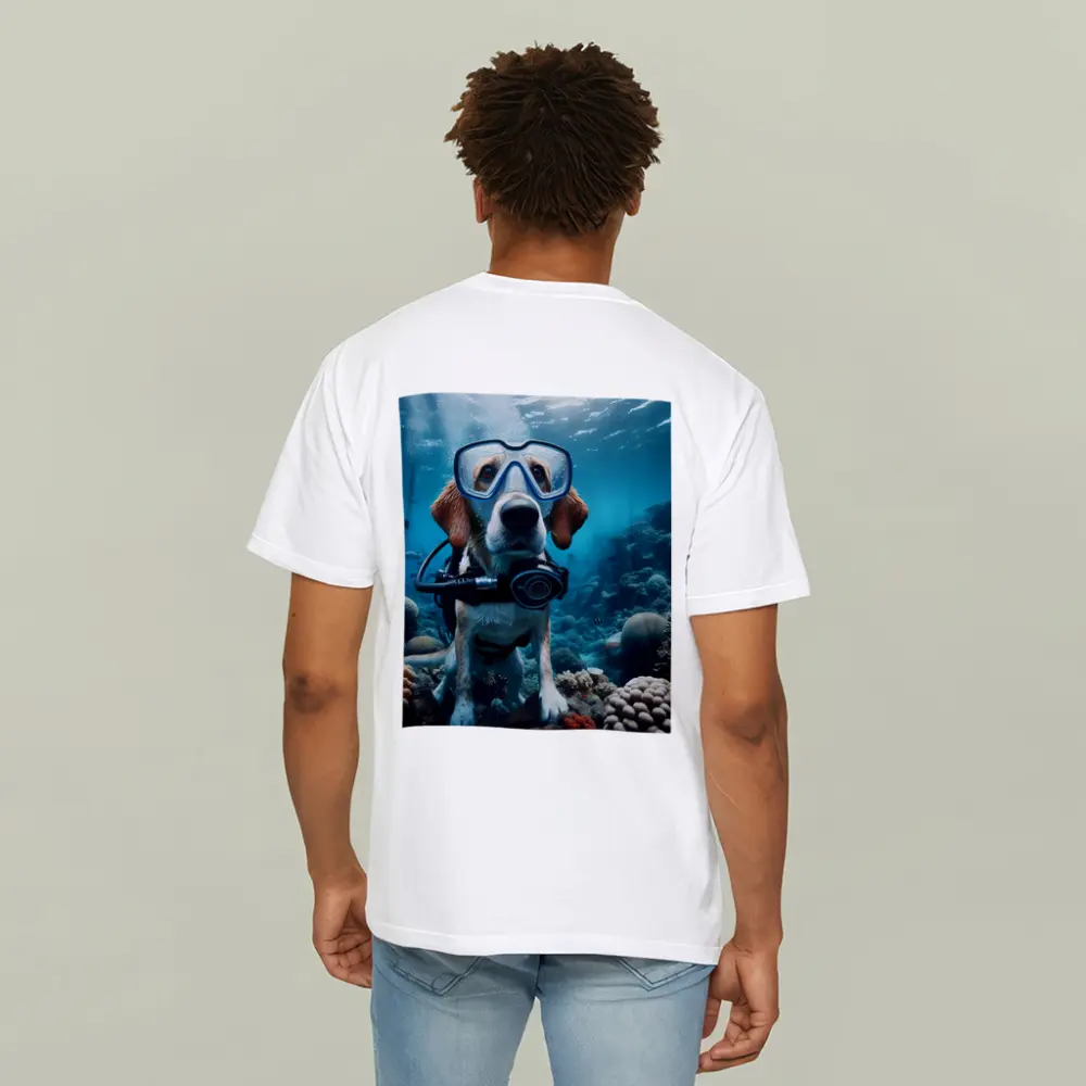 Beagle Dog Scuba Diving Underwater Coral Reef – T-Shirts