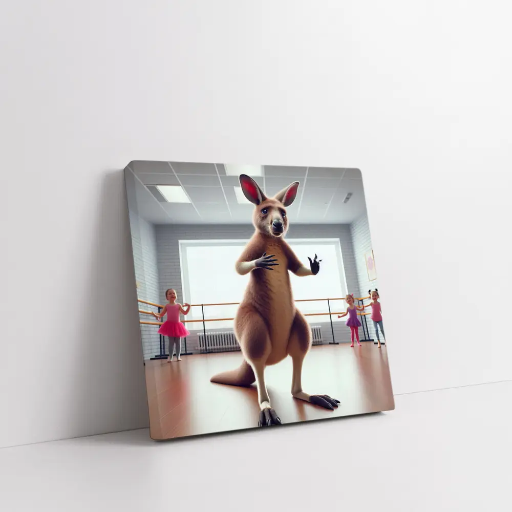 Kangaroo Dancing Ballet Studio Kids Class – Wall Art