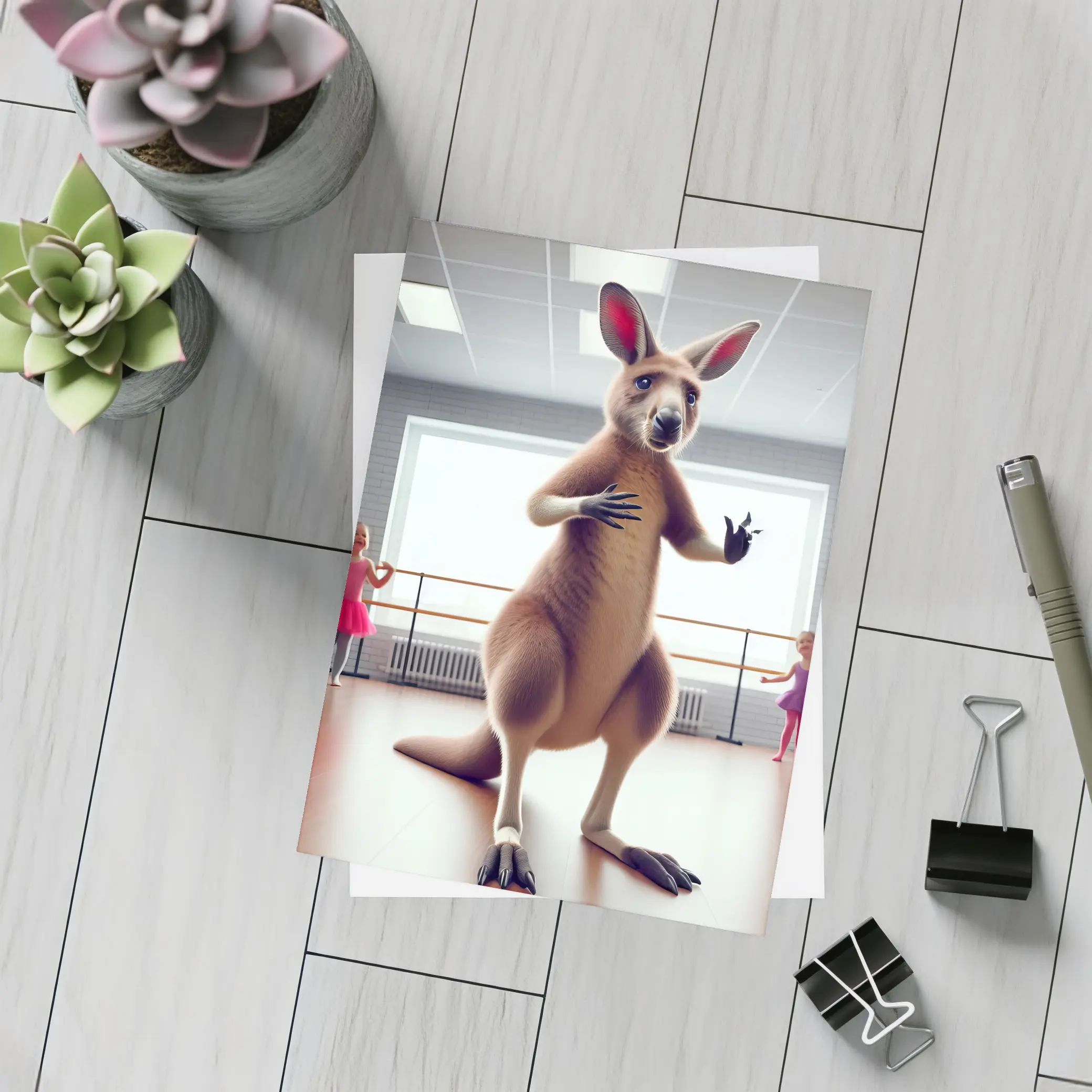 Kangaroo Dancing Ballet Studio Kids Class – Postcards