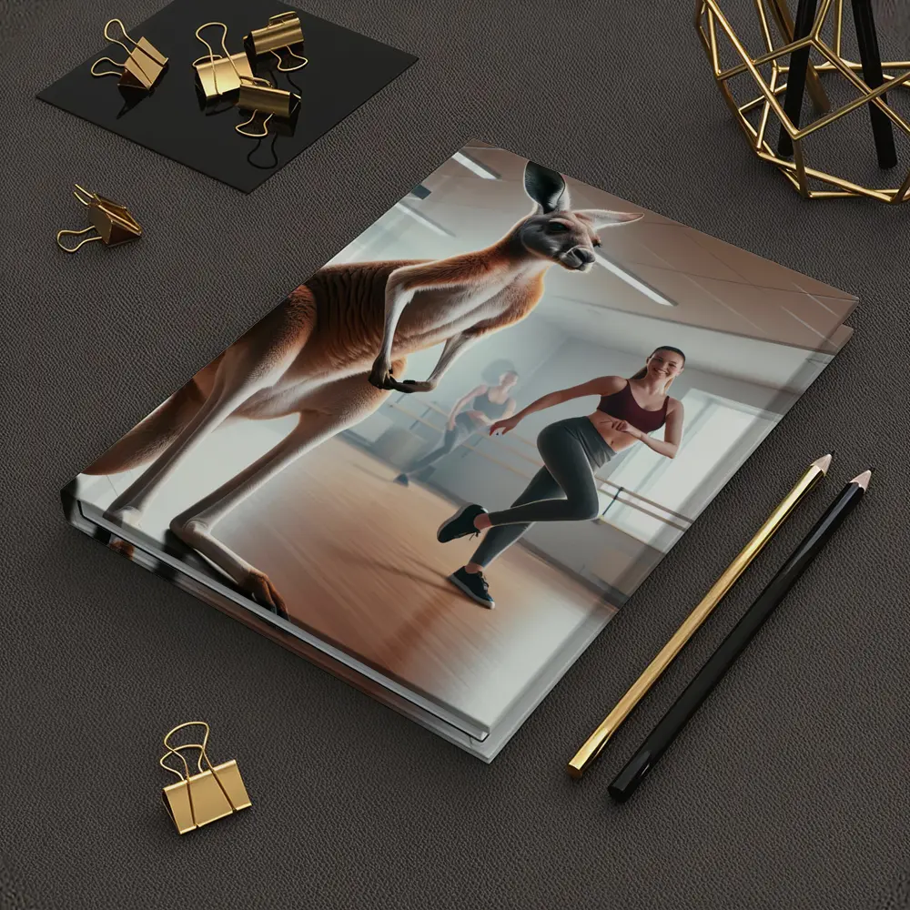 Kangaroo Dancing In Fitness Studio Class – Notebooks