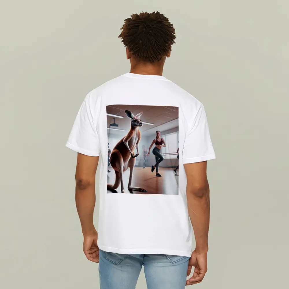 Kangaroo Dancing In Fitness Studio Class – T-Shirts