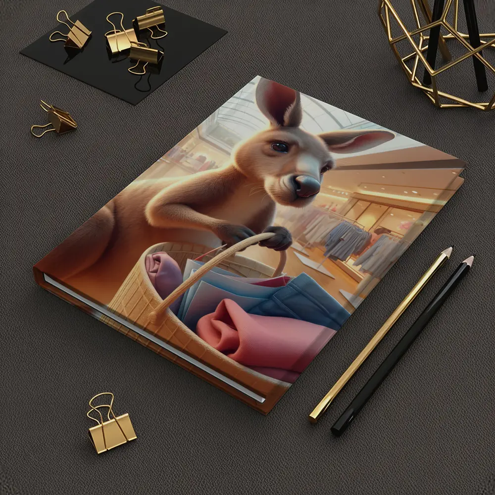 Kangaroo Shopping In Bright Mall – Notebooks