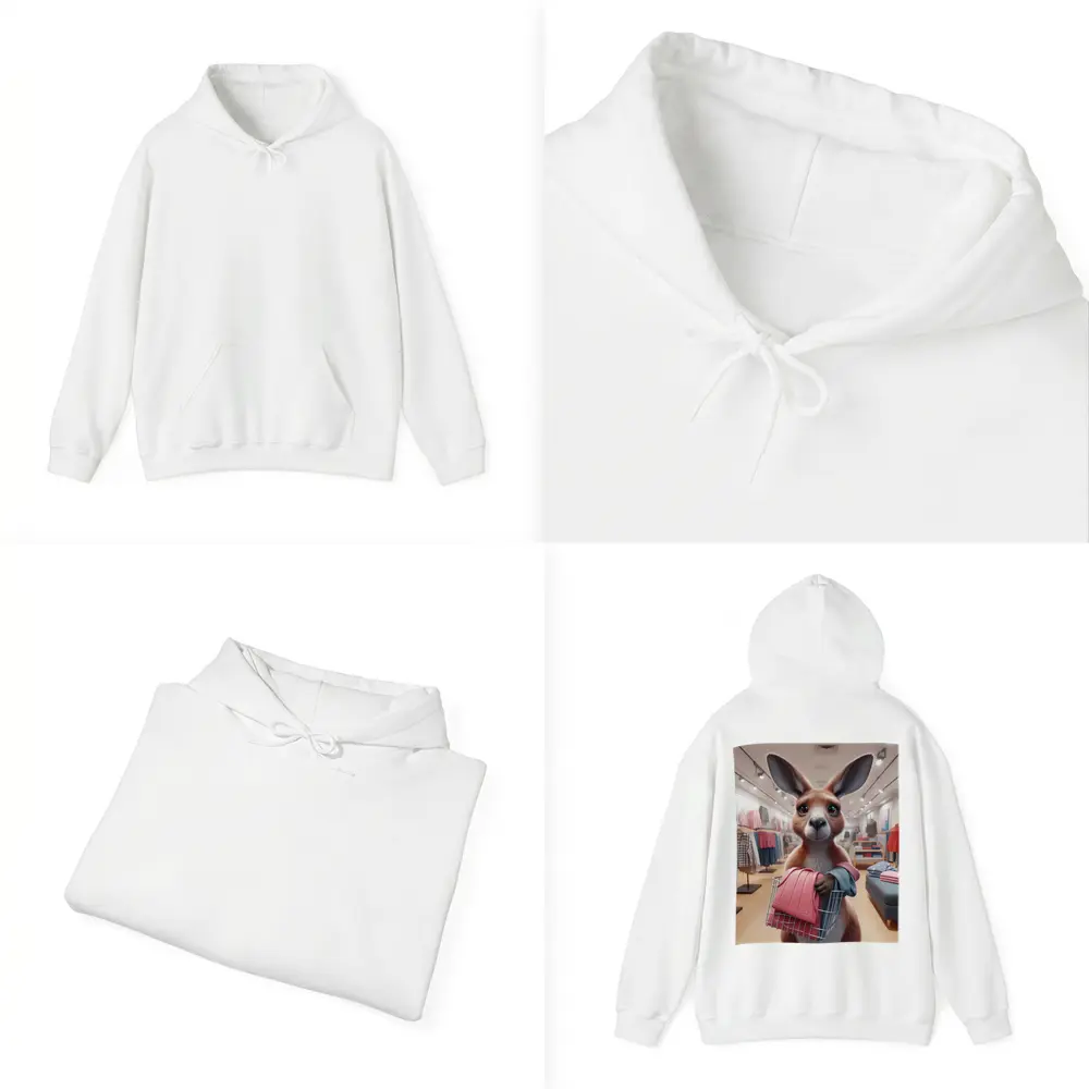 Kangaroo Shopping In Clothing Store – Hoodies