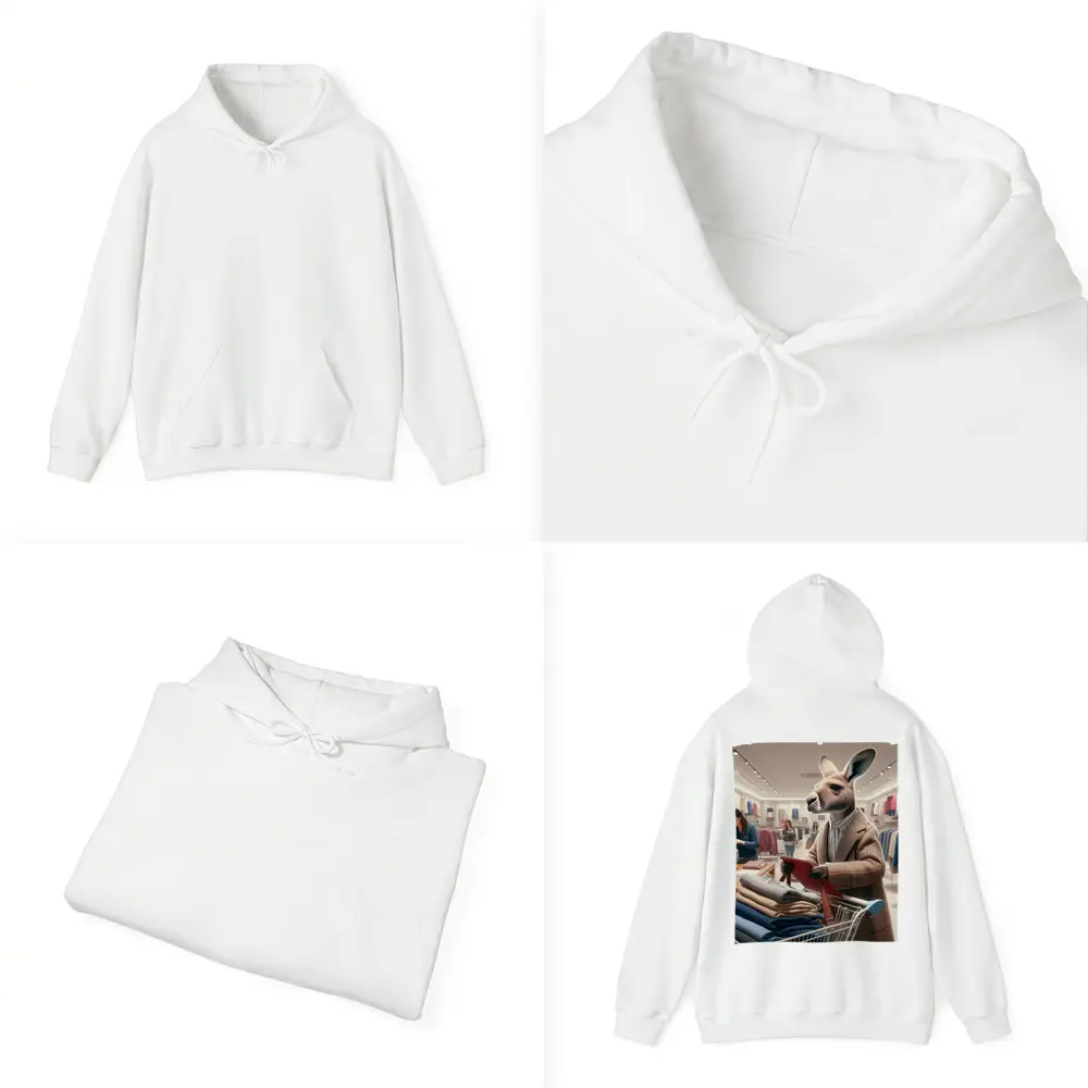 Kangaroo Shopping in Clothing Store – Hoodies