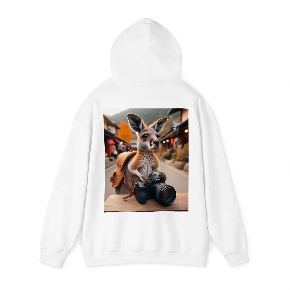 Kangaroo Tourist With Camera In Japan – Hoodies