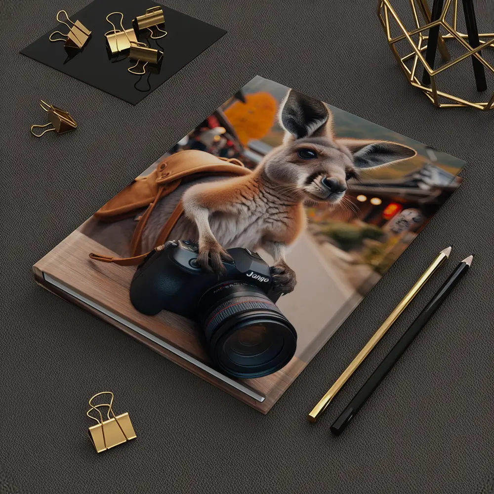Kangaroo Tourist With Camera In Japan – Notebooks